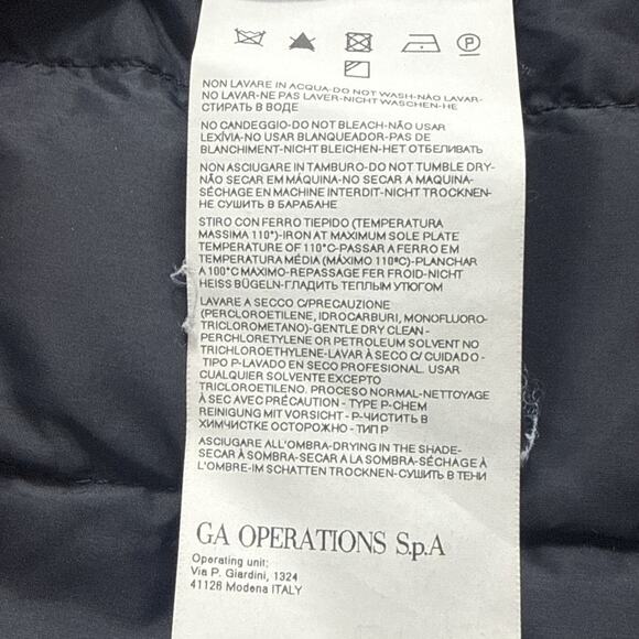 Men's‎ Emporio Armani Jeans Slim-Fit Navy Full Zip Down Jacket Size Small - Picture 8 of 11